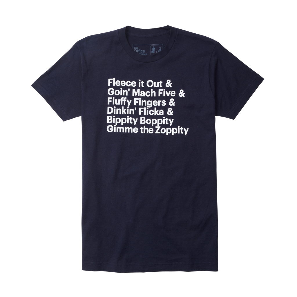 The Office Experience Darryl's Phrases Shirt Navy