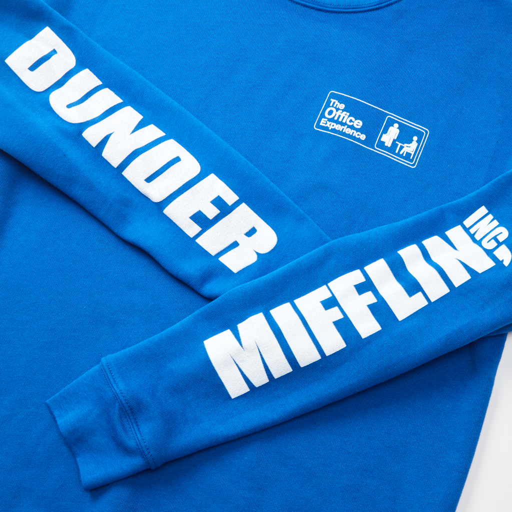 The Office Experience Dunder Mifflin Sweatshirt Royal Blue